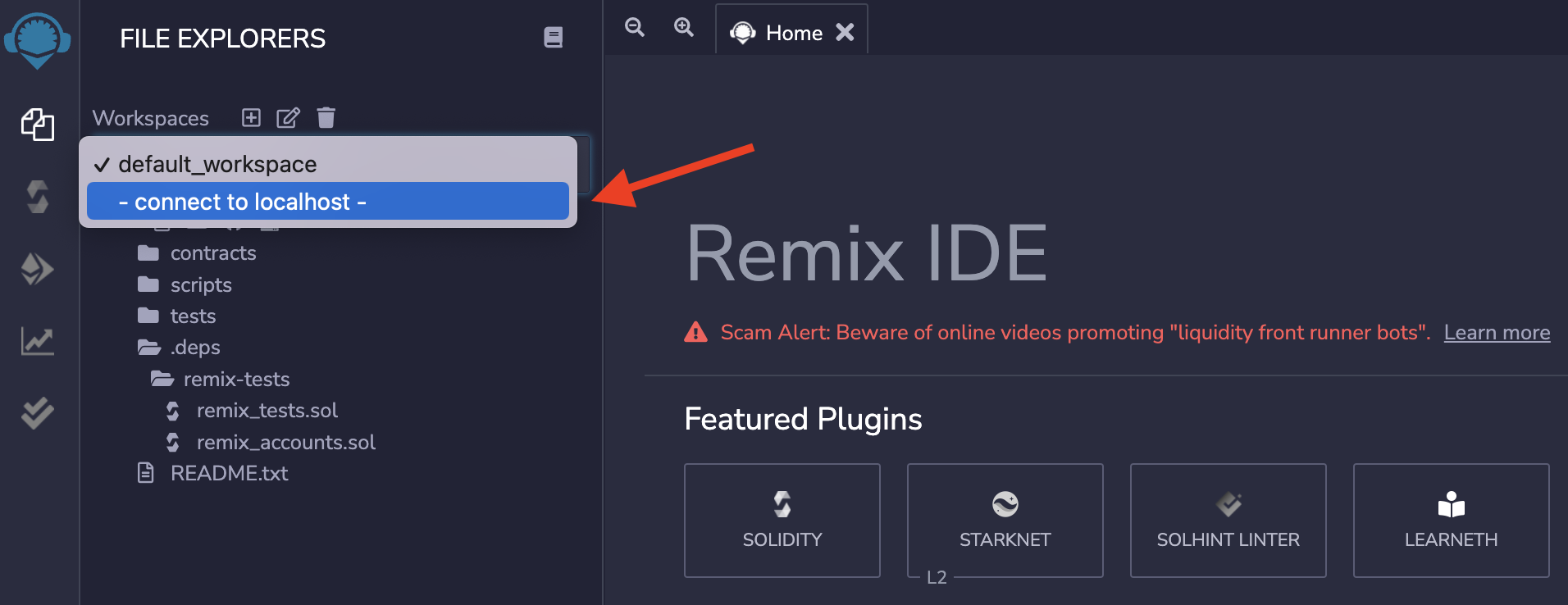 Remix - connect to localhost